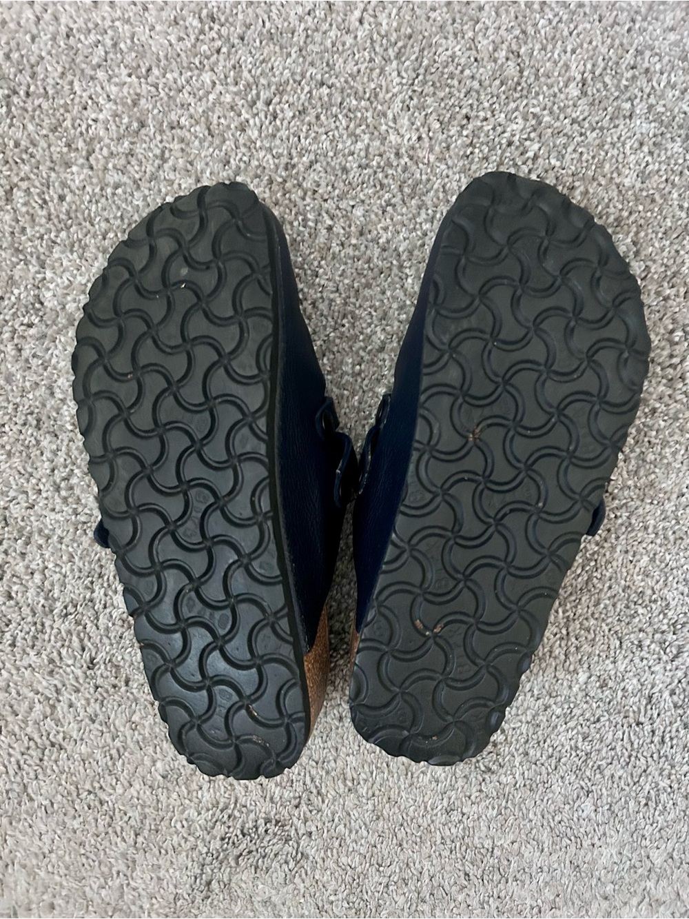 Birkenstock Birki’s Camden Double Buckle Clogs Size 37 US 6-6.5 Navy Blue - Picture 8 of 8